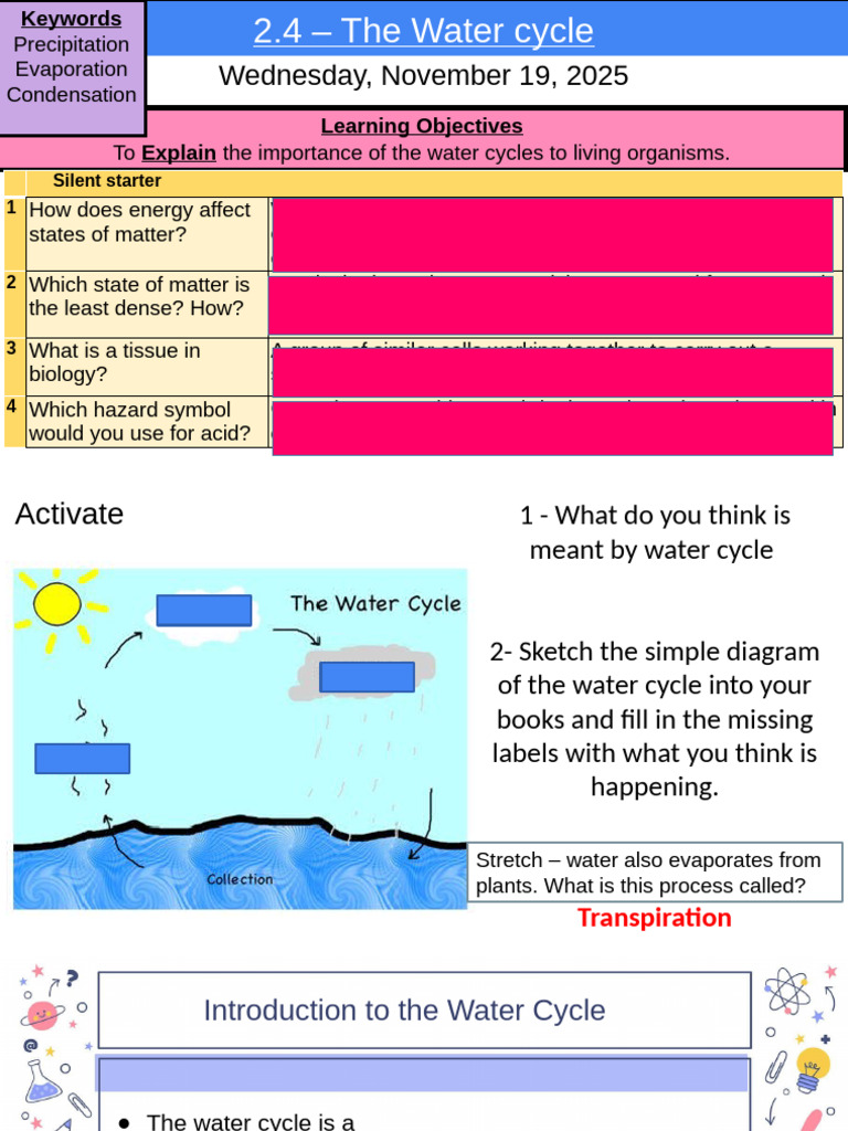 2.4 The Water Cycle | PDF | Water | Water Cycle