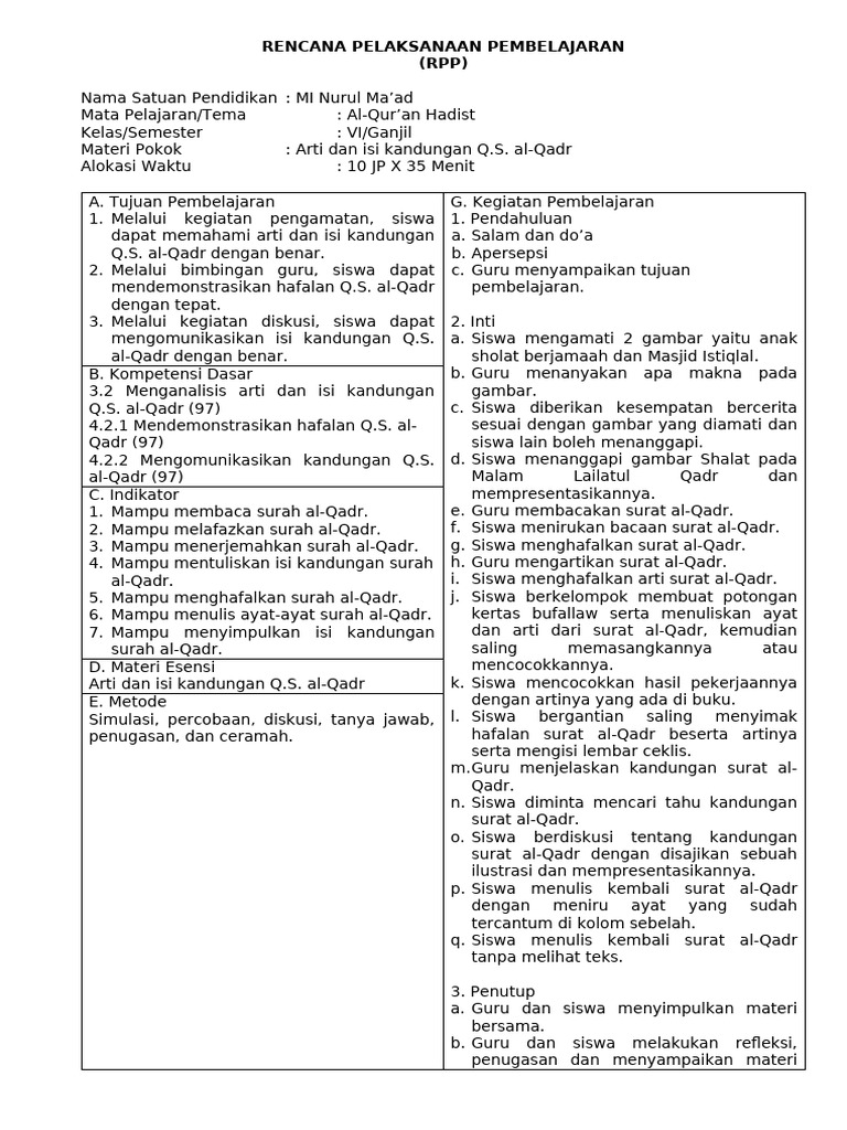 RPP 2 | PDF