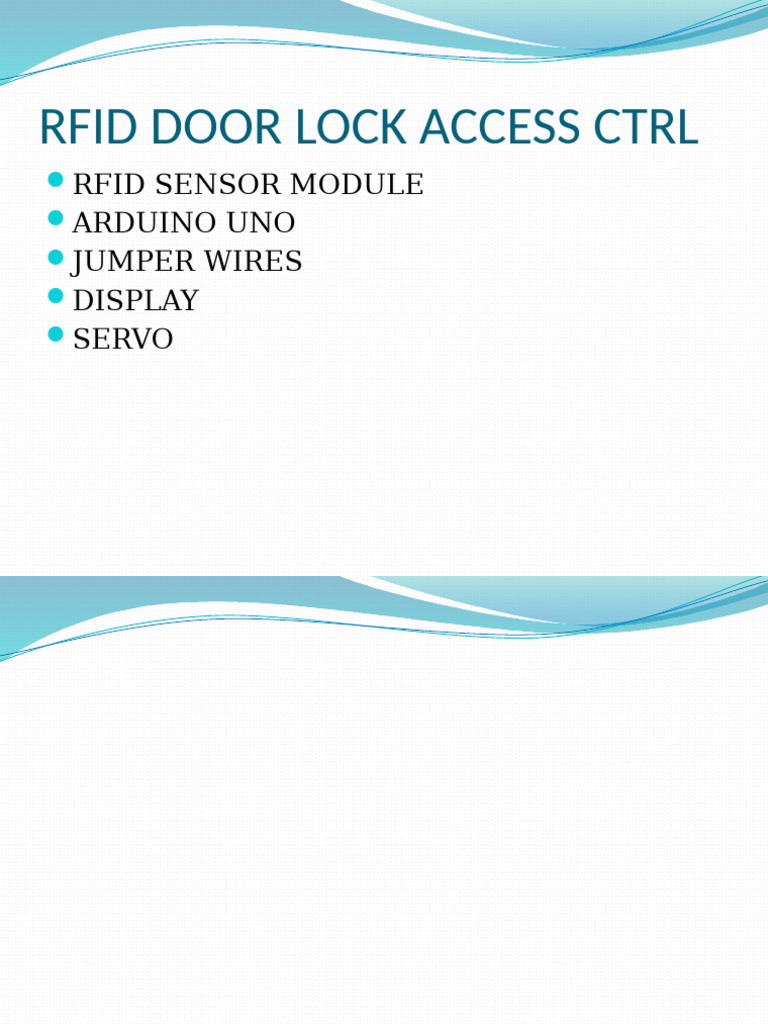 Rfid Door Lock Access CTRL | PDF