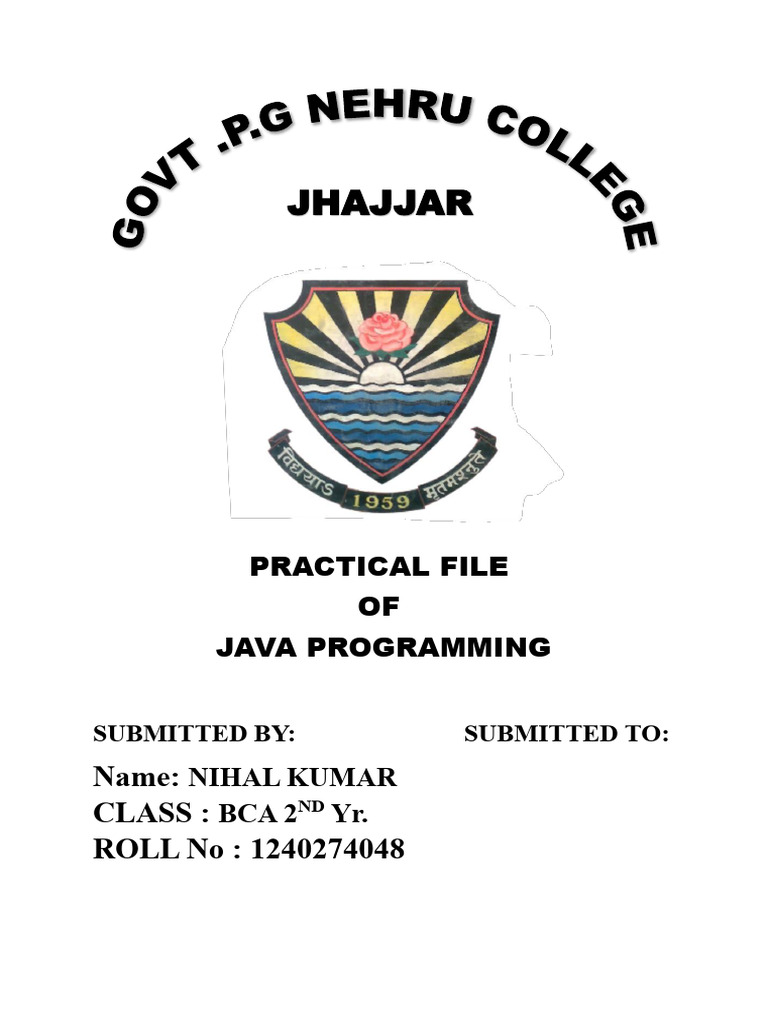 Practical File Nihal | PDF
