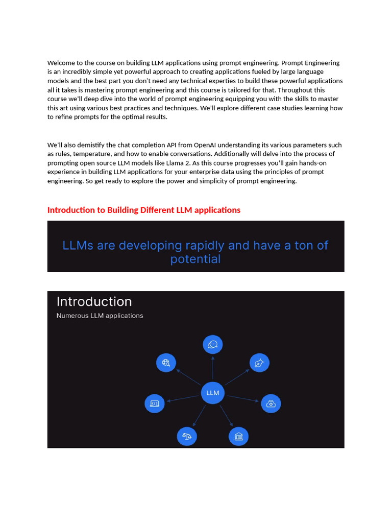 Mastering Prompt Engineering for LLMs | PDF | No Sql | Information ...
