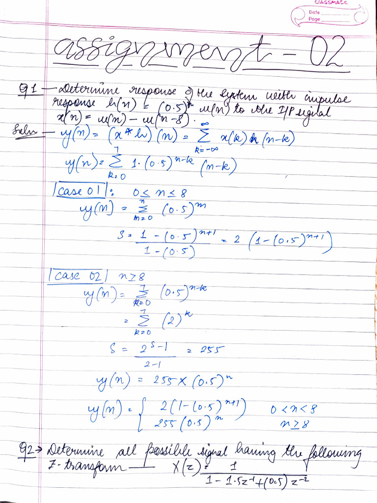 DSP Assignment 02 - Yashika Vashisht | PDF