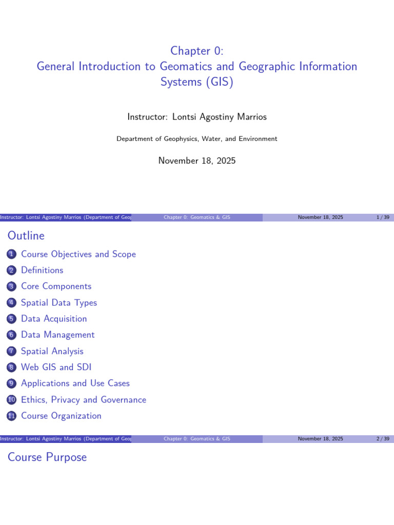 Introduction to Geomatics and GIS | PDF | Geographic Information System ...
