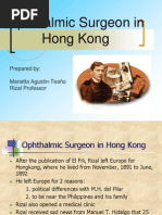 Ophthalmic Surgeon in Hong Kong: Prepared By: Marietta Agustin-Teaño Rizal Professor