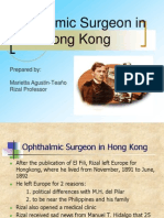 Ophthalmic Surgeon in Hong Kong: Prepared By: Marietta Agustin-Teaño Rizal Professor