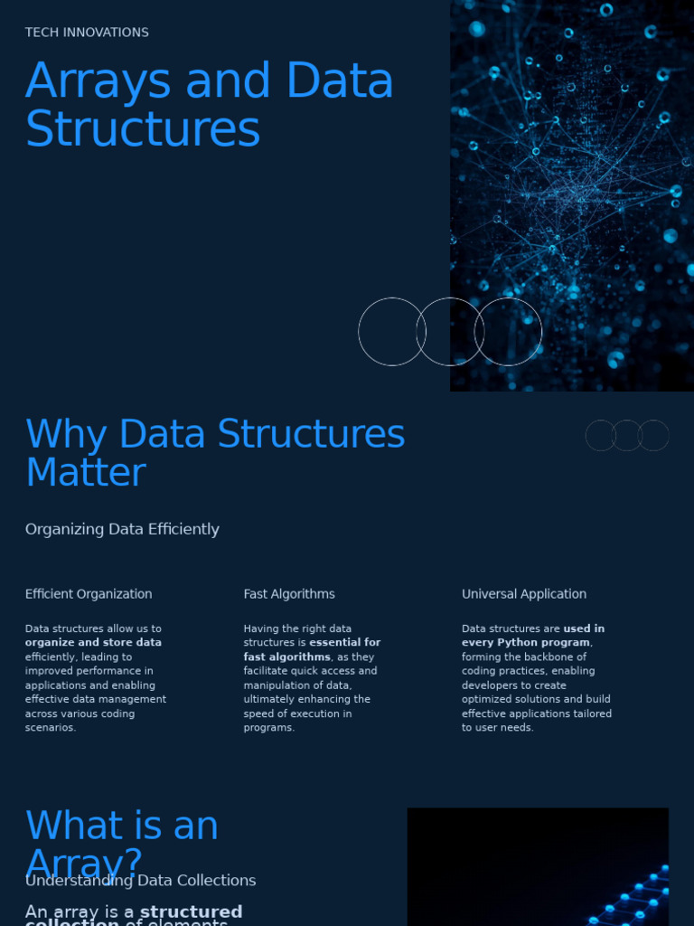 Presentation - Arrays and Data Structures | PDF | Database Index | Data ...