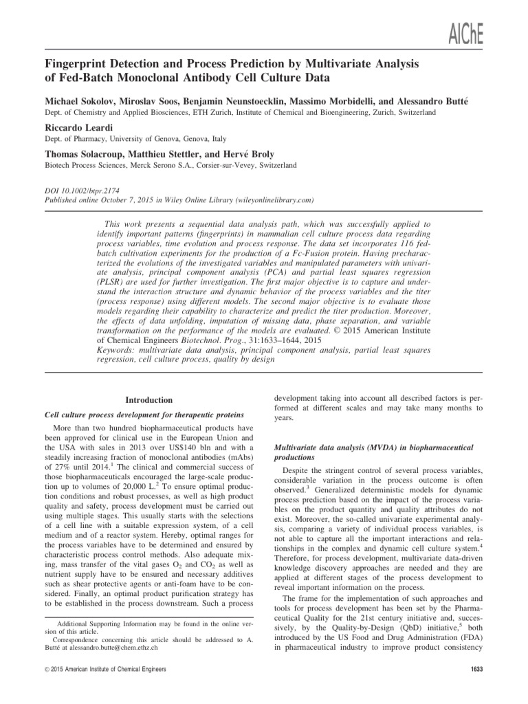 Datahow 2015 MVDA PCA | PDF | Variance | Experiment