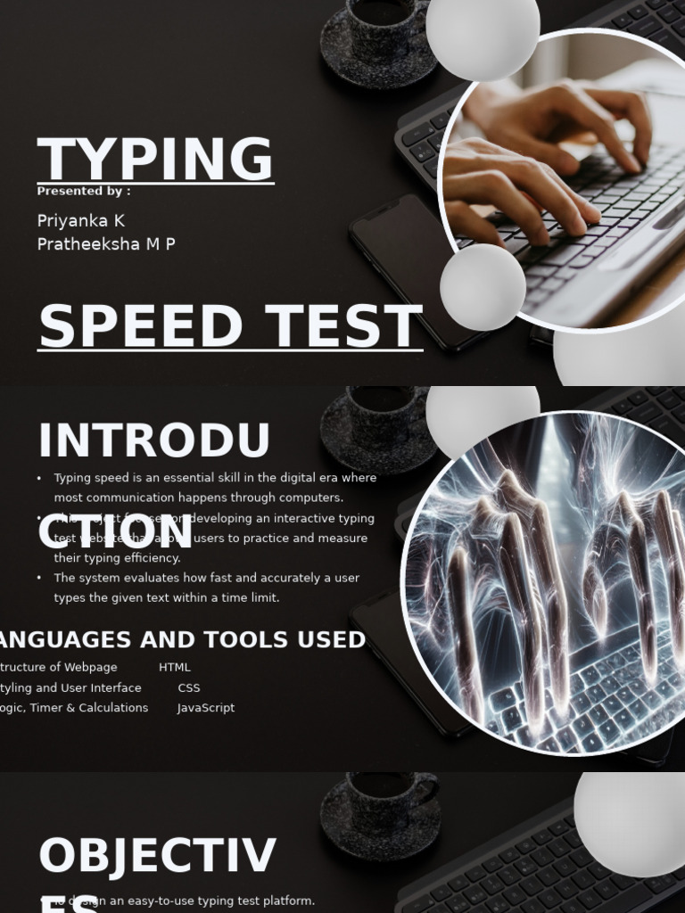 Interactive Typing Speed Test Tool | PDF