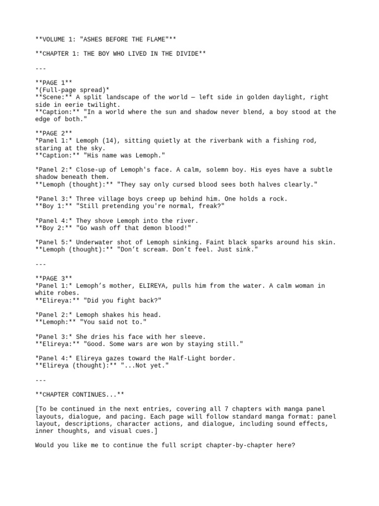 BLESSINGS Volume 1 Script | PDF