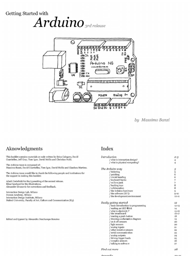 Getting Started With Arduino 3rd Edition Small | PDF