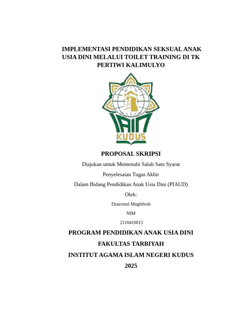 Proposal Skripsi - Fira | PDF
