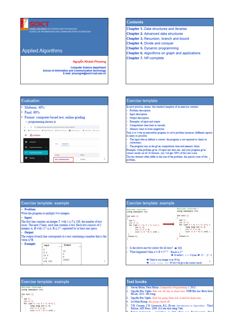 Applied Algorithms Course Overview | PDF | Time Complexity | Algorithms