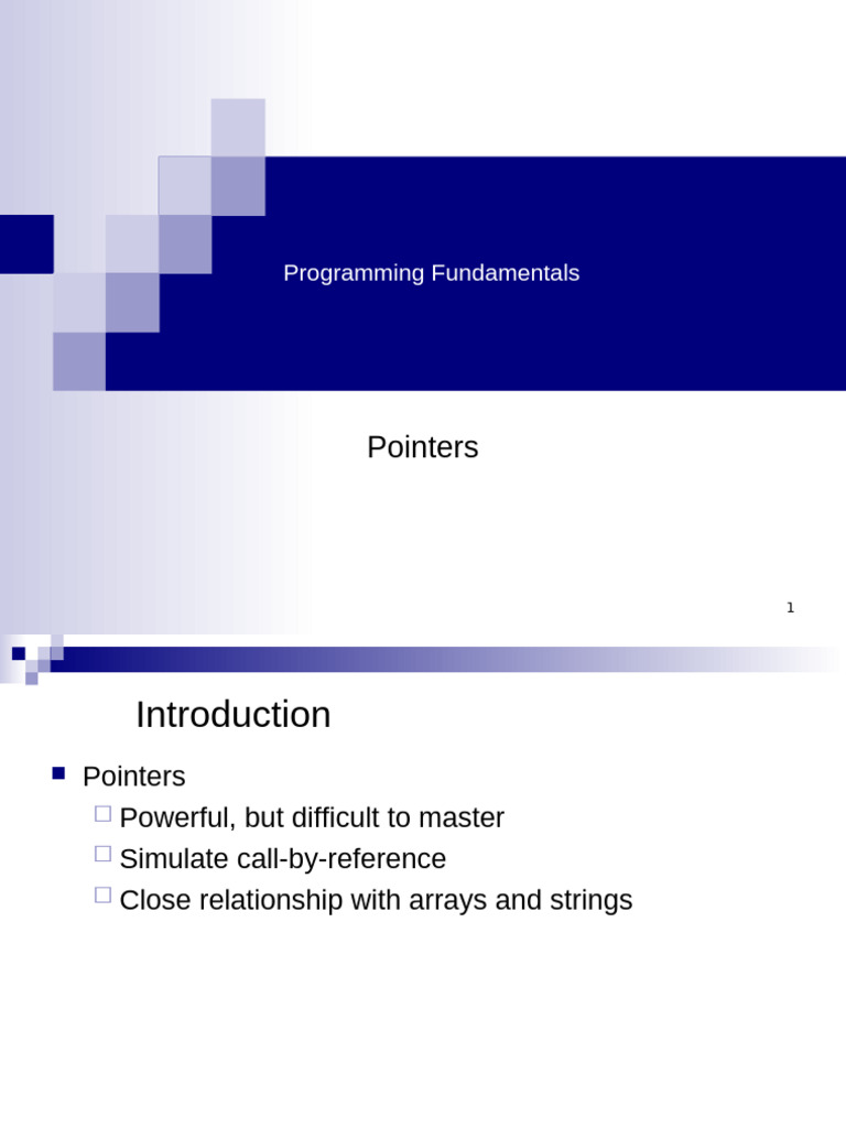 Mastering Pointers in Programming | PDF | Pointer (Computer Programming ...