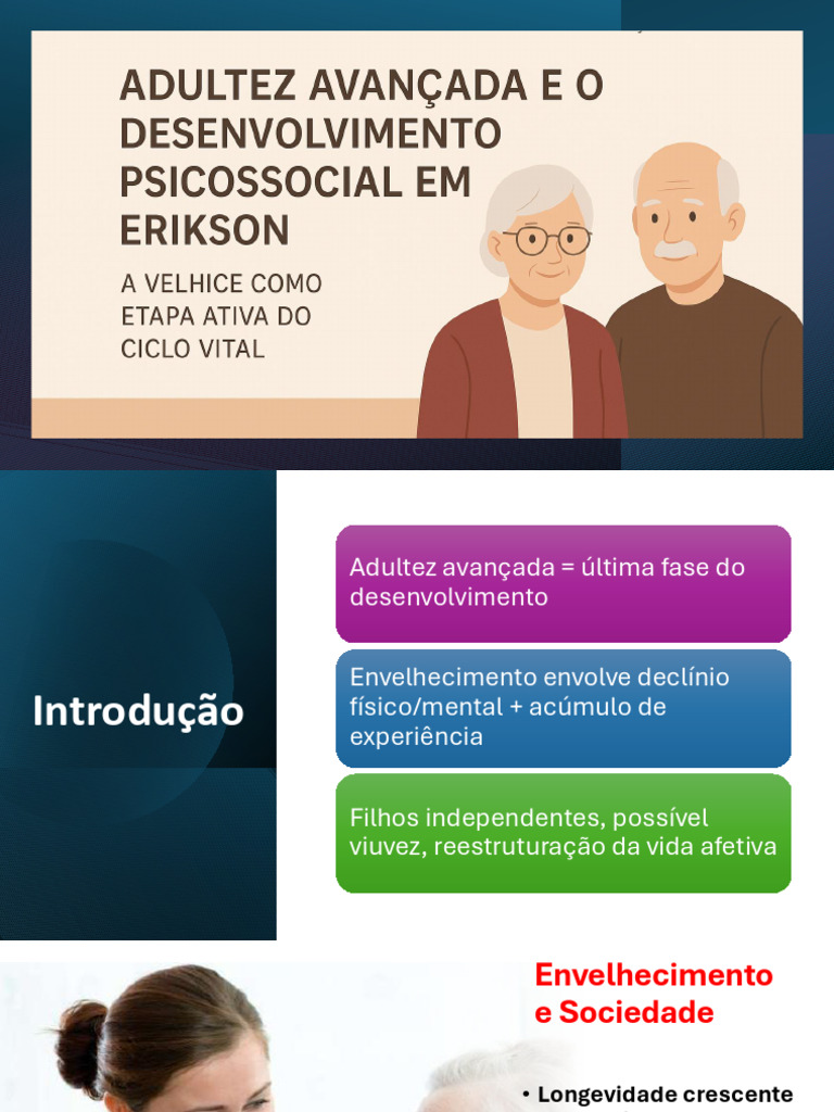 Integridade e Desespero na Velhice | PDF | Envelhecimento | Psicologia ...
