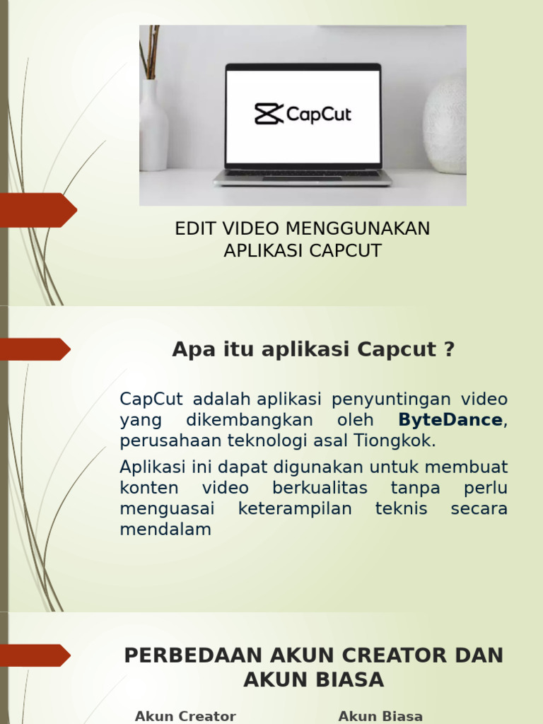 Materi CapCut | PDF