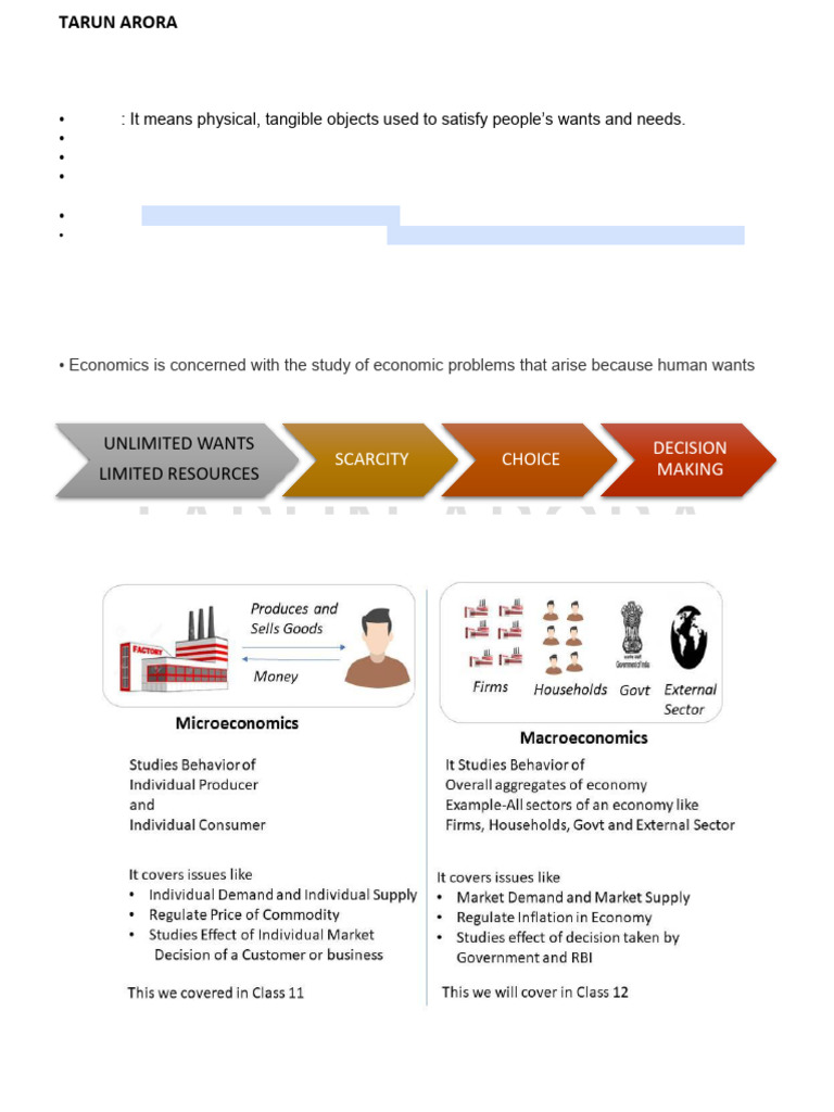 Introduction to Microeconomics Concepts | PDF | Economic System ...