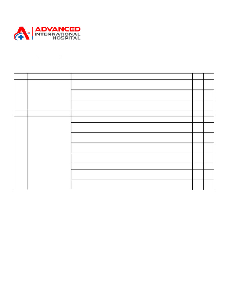 Pace Maker PPM Checklist | PDF
