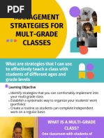 Multi-Grade Lesson Plan Template | PDF