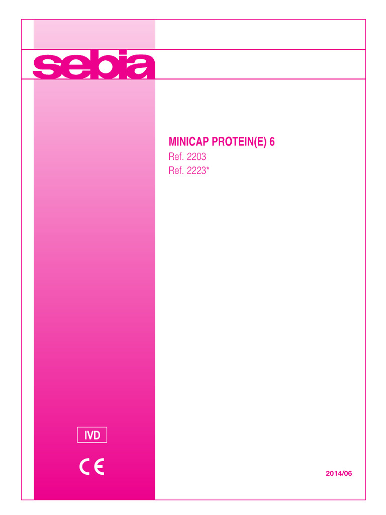 Sebia Minicapp Protein | PDF | Química
