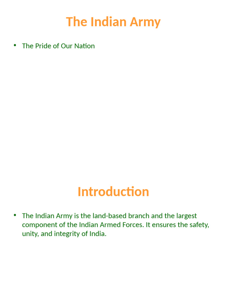 Overview of the Indian Army | PDF