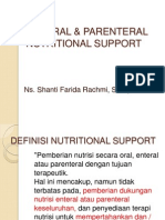 Enteral & Parenteral Nutritional Support