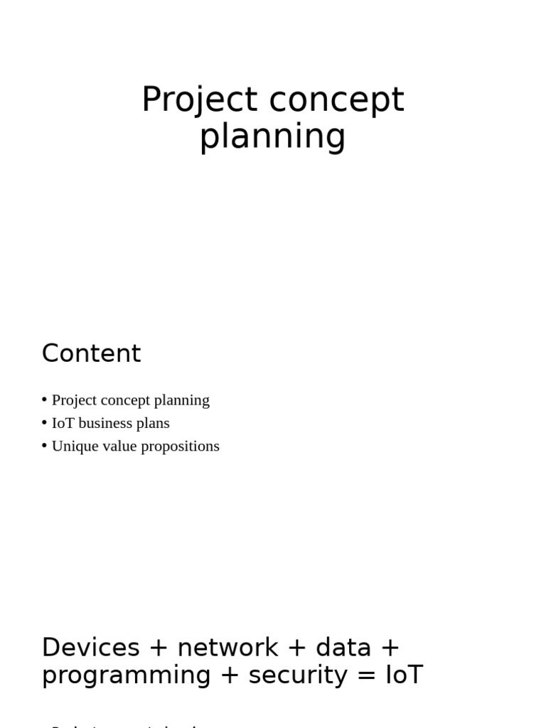 12 Slide Project Concept Planning | PDF | Internet Of Things | Computer ...