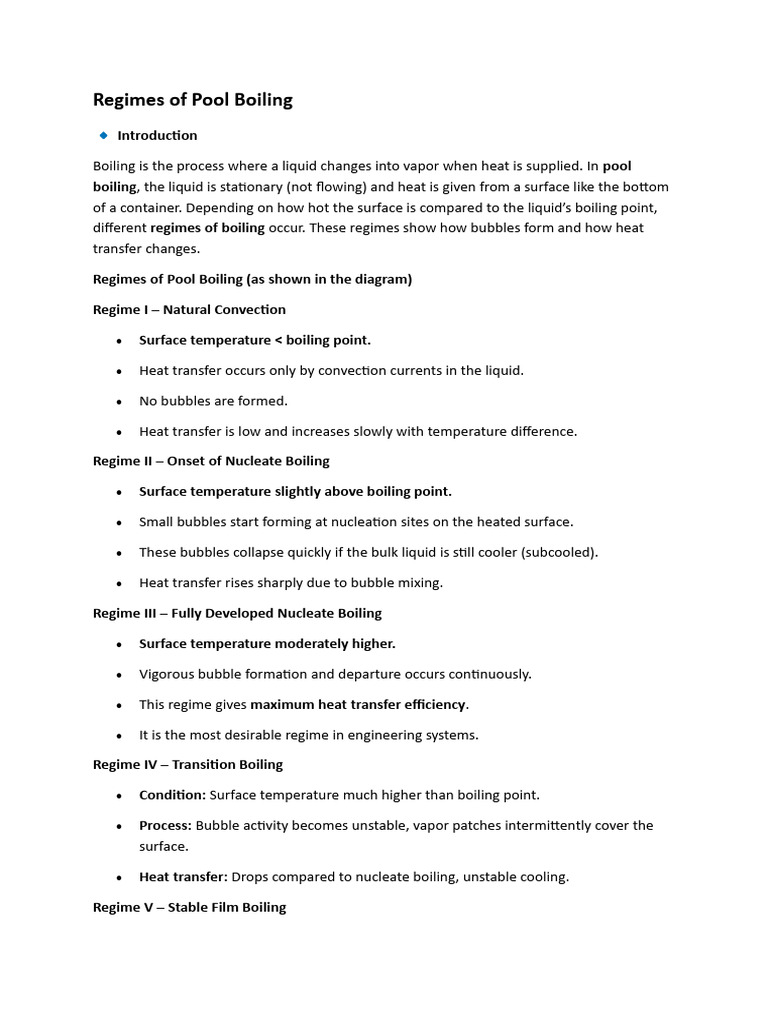 Understanding Pool Boiling Regimes | PDF | Boiling | Gases
