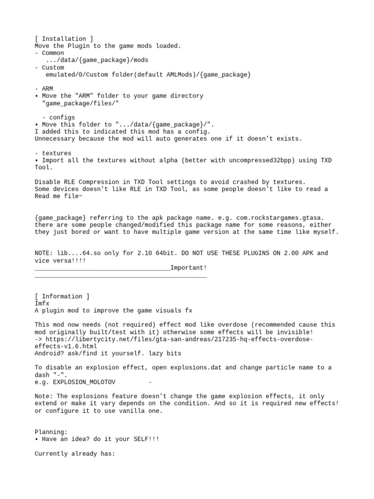 Install Imfx Plugin for Enhanced Game FX | PDF | System Software ...