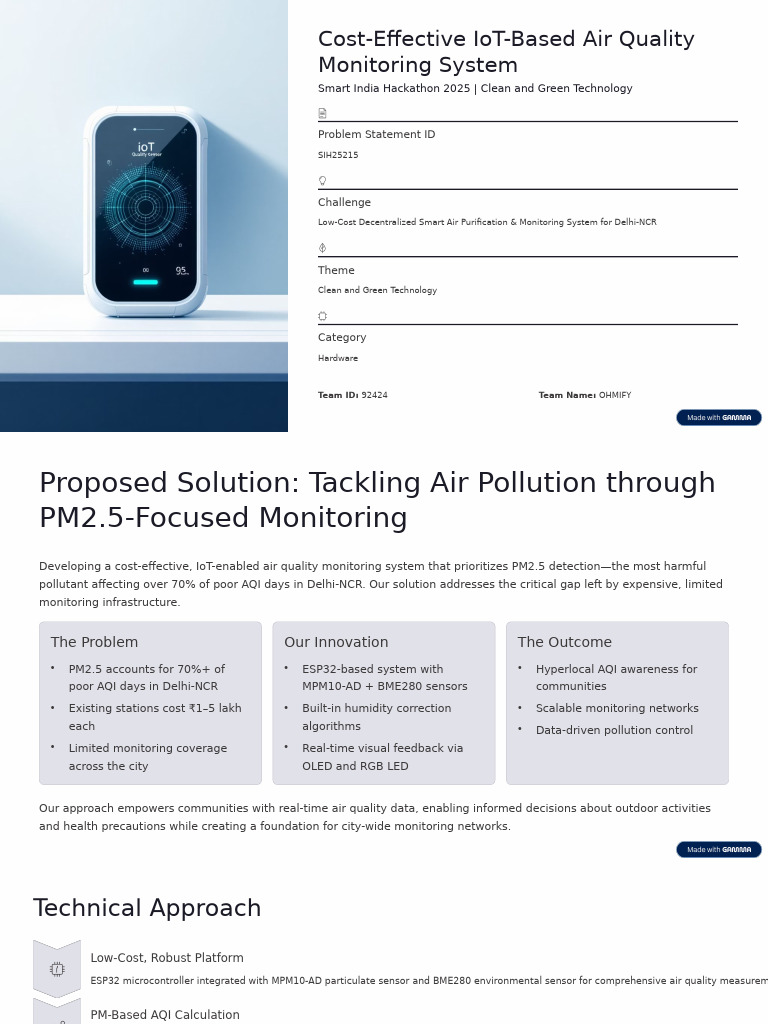Cost Effective IoT Based Air Quality Monitoring System | PDF | Internet ...