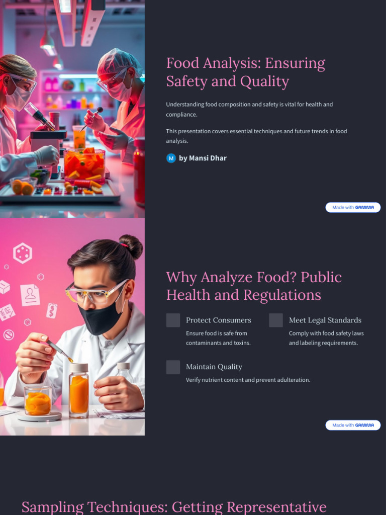 Food Safety and Quality Analysis Techniques | PDF | Foods | Taste
