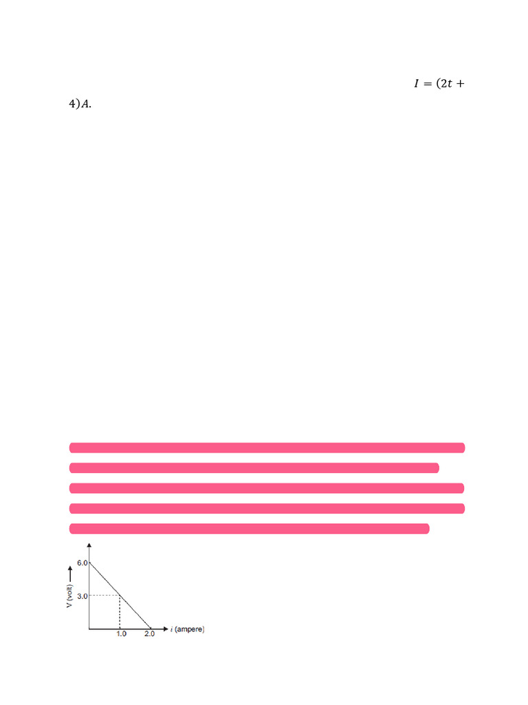 Worksheet - Current Electricity | PDF | Electric Current | Voltage