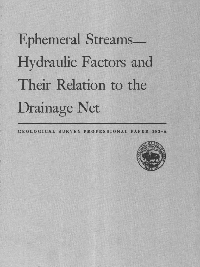 Ephemeral Streams | PDF | Stream | Discharge (Hydrology)