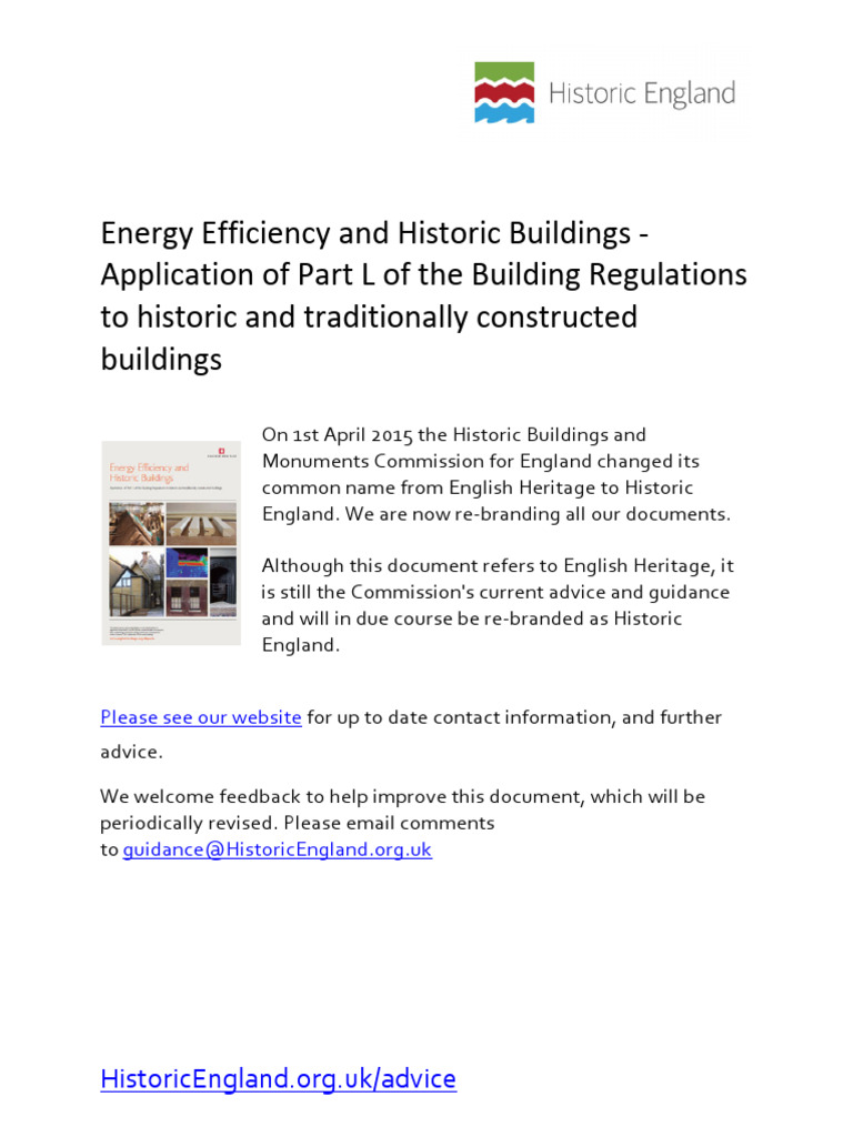 Curated visual reference: Picture Idea: Energy Efficiency And Historic Buildings Application Of Part L Of