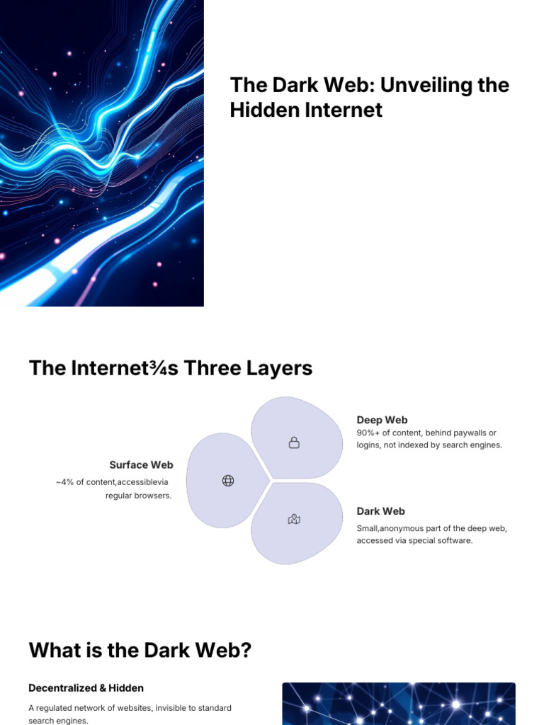 The Dark Web Unveiling The Hidden Internet PDF | PDF | World Wide Web ...