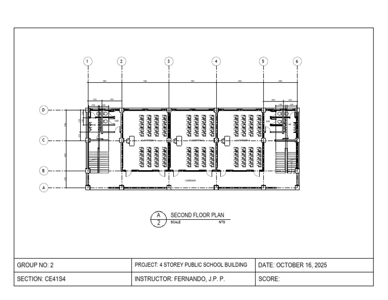 Second Floor Plan for Public School | PDF