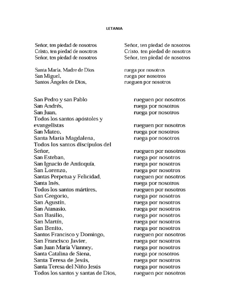 LETANIA | PDF