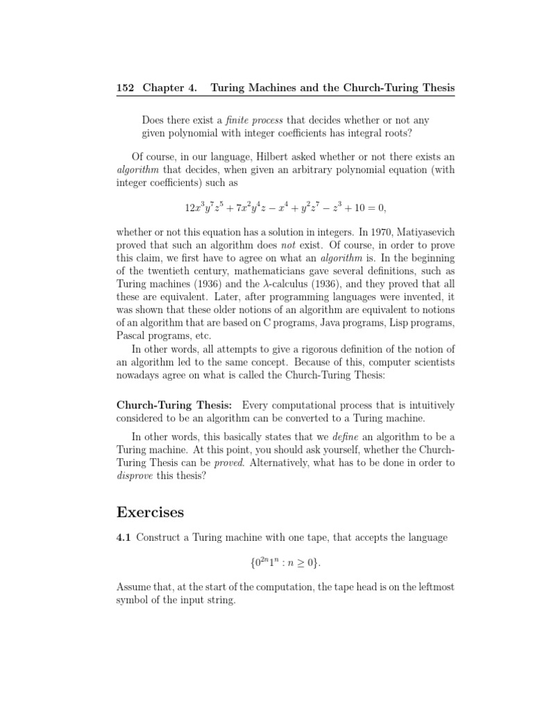 Turing Machines and Algorithms Explained | PDF | Computer Programming ...