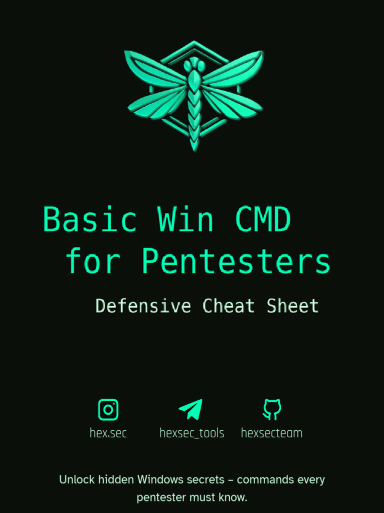 Basic Windows CMD For Pentesters | PDF | Remote Desktop Services ...