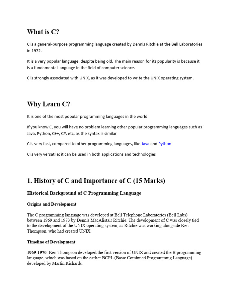 Understanding the C Programming Language | PDF | Integer (Computer ...