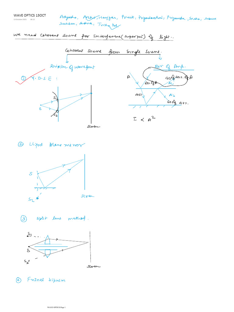 Wave Optics Overview and Insights | PDF