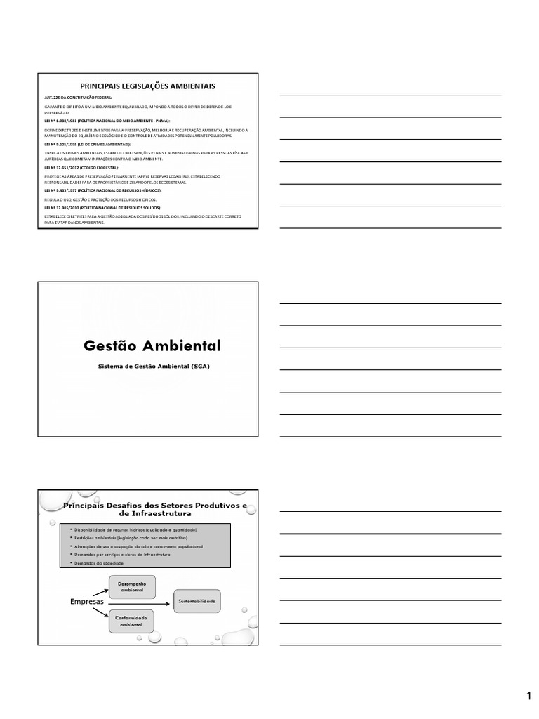 Legislações e Gestão Ambiental no Brasil | PDF | Gestão de recursos ...