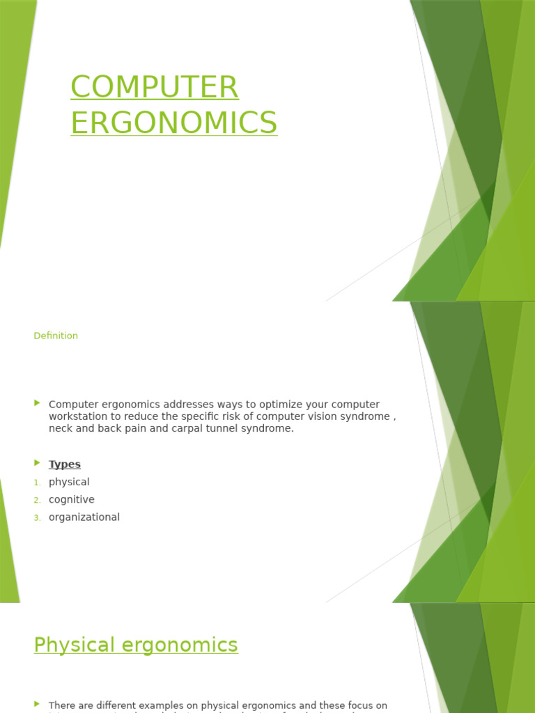 Computer Ergonomics | PDF | Computer Virus | Diseases And Disorders