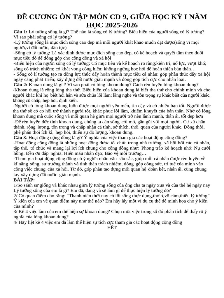 Dap An BT | PDF