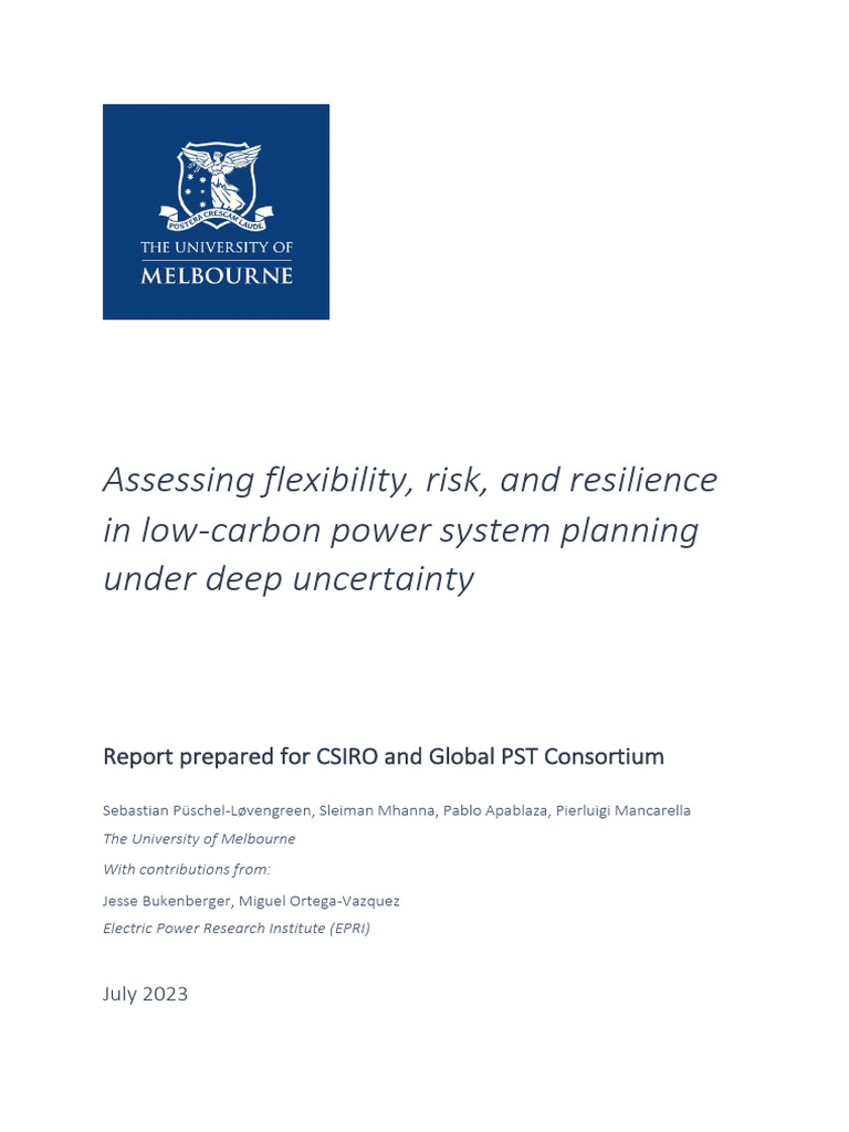 Low-Carbon Power System Planning Insights | PDF | Risk | Value At Risk
