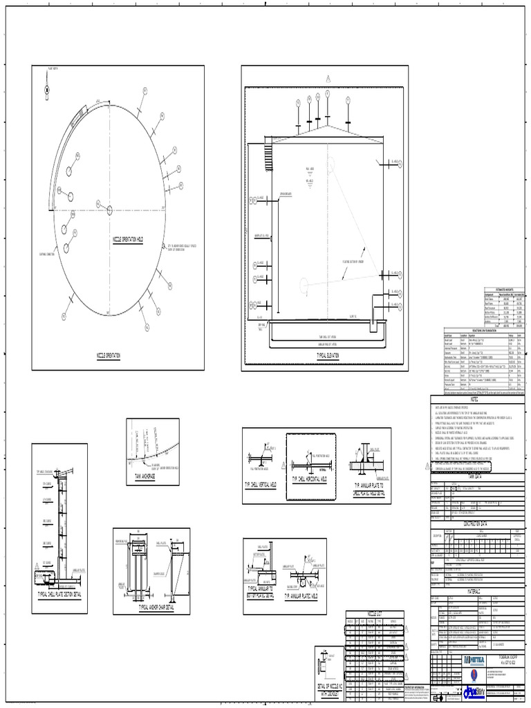 LDO Buffer Tank Design Specifications | PDF | Welding | Construction