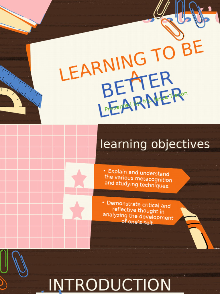 Lesson 10 I Learning To Be A Better Learner | PDF | Learning Styles ...