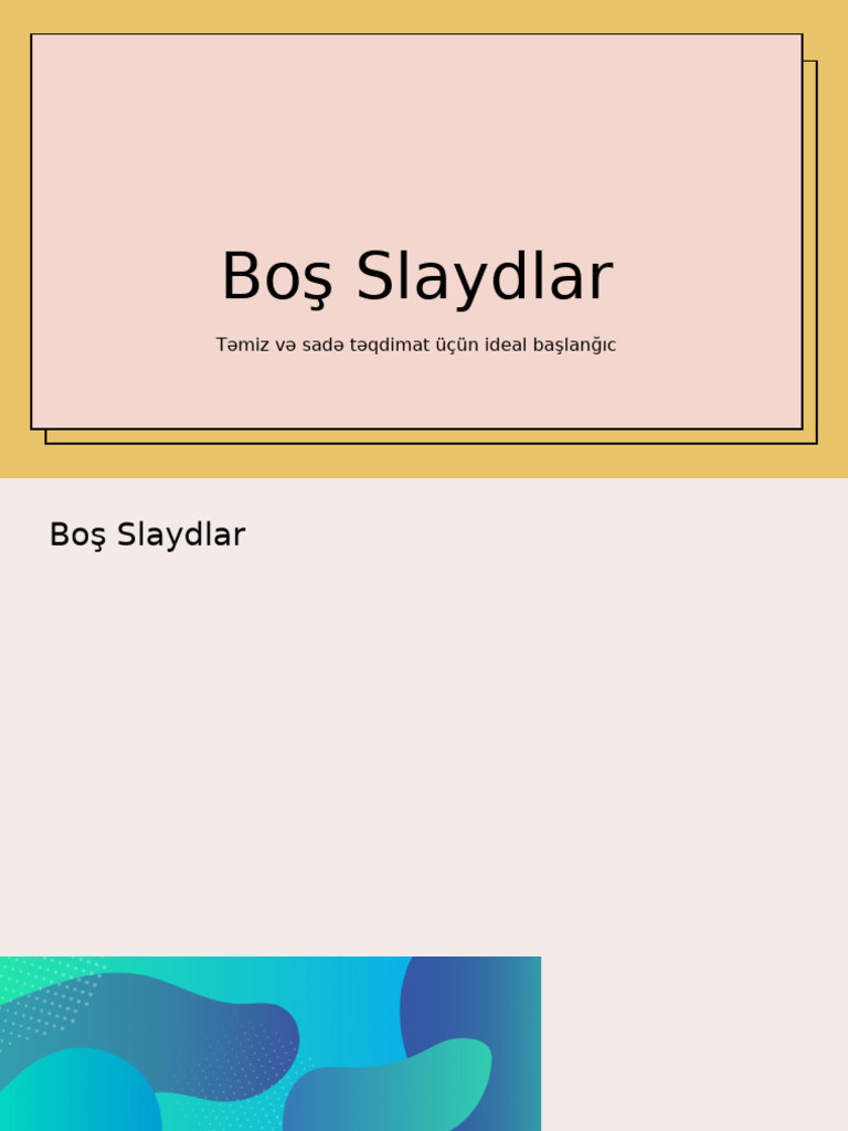 12 Blank Slides Presentation | PDF