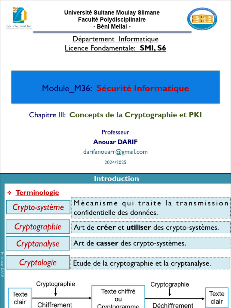 Concepts de Cryptographie et PKI | PDF | Public-key cryptography ...