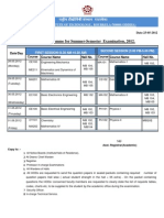 Revised Time Table