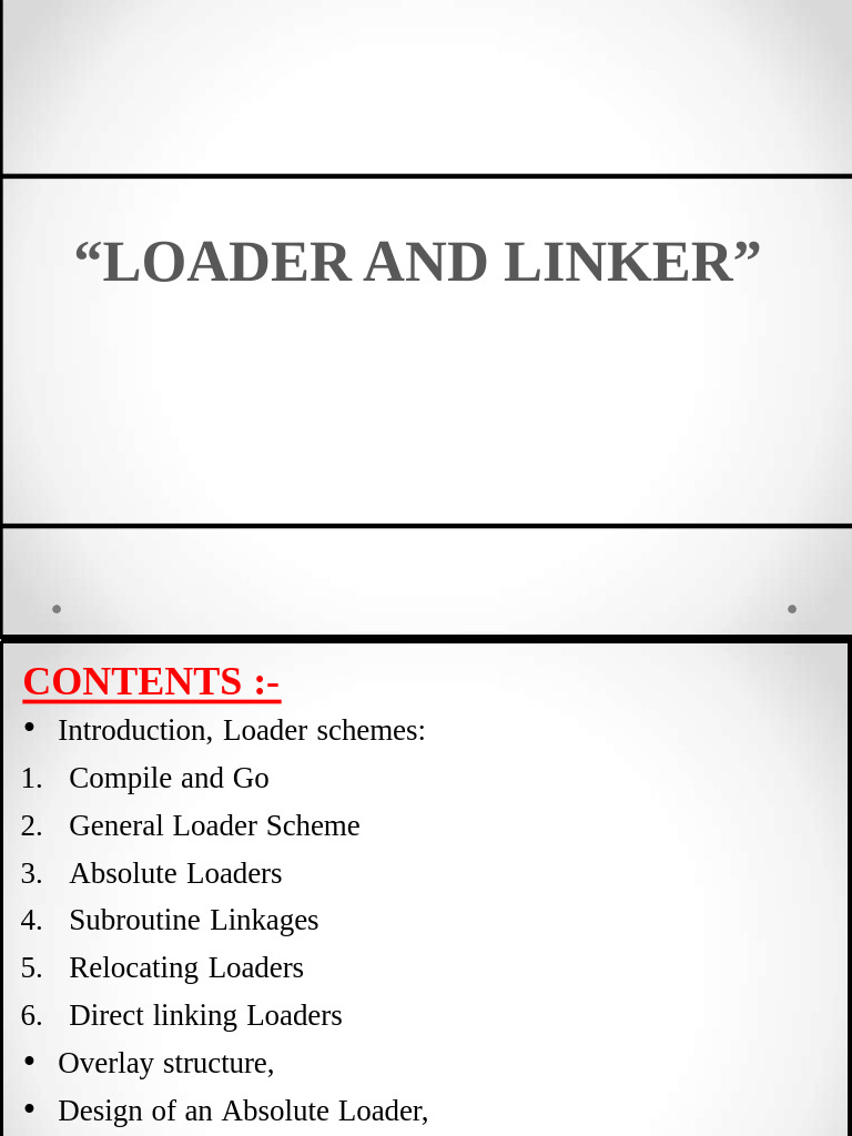 2.linker and Loader DJJ | PDF | Library (Computing) | Programming